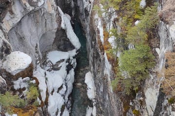 Lake Louise, Marble Canyon Icewalk and Banff Town from Banff