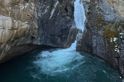 Johnston Canyon Evening Hiking Stroll Through a Serene Canyon