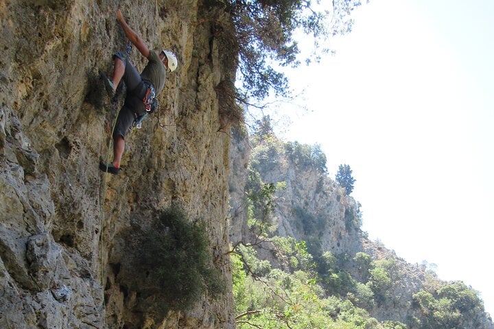 Rock Climbing with a Guide in Chania Therisos Gorge 9