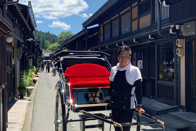 Virtual Rickshaw Ride Experience in Takayama 6