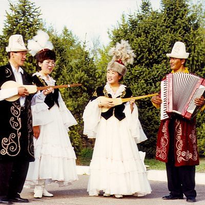 Kyrgyz folklore musicians, Kyrgyzstan
