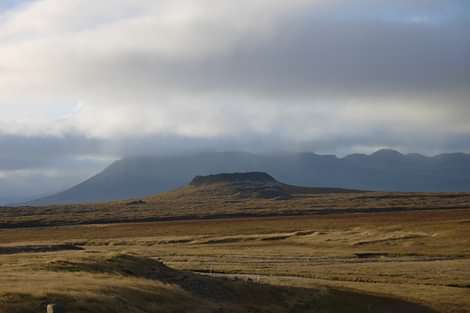 Iceland landscape from South coast and northern lights tour
