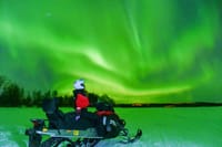 Searching Aurora with Snowmobile 1