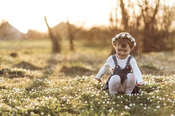 Baby Photography Session in Villa Borghese Gardens, Rome