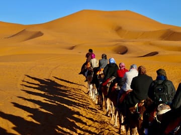 Camel Ride and Luxury Camp Experience in Merzouga Dunes