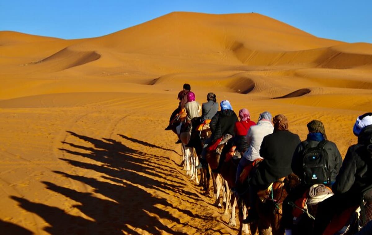 Camel Ride With Luxury Desert Camp And Night In Merzouga Dunes