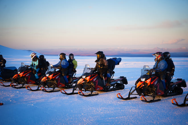 Snowmobile on Langjökull Glacier - Meet us in Husafell photo 5