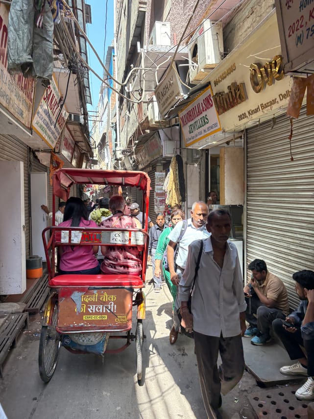 Riksha ride old Delhi