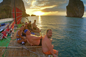 Krabi 4 Island Sunset Snorkeling Cruise + Bioluminescent Swim