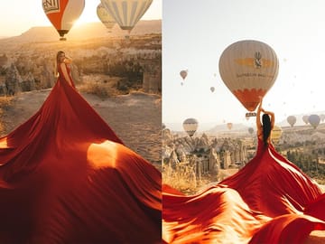 Cappadocia Photo Shoot Experience in Göreme with Flying Dress