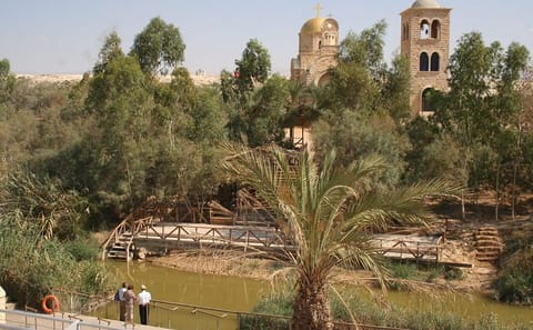 Bethany Baptism Site Tour at Jordan River from Dead Sea