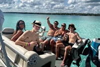 Bacalar Seven Color Lagoon Boat Adventure with Grill Option 8