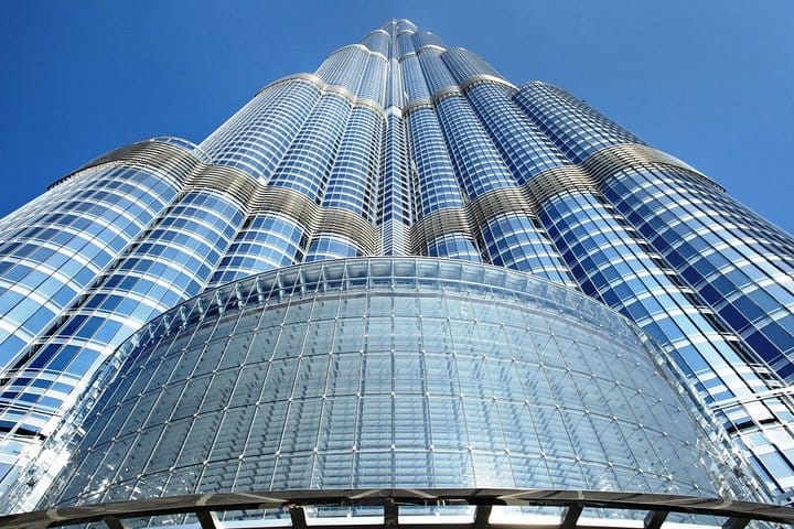Burj Khalifa: At the Top entry with Fountain Boardwalk