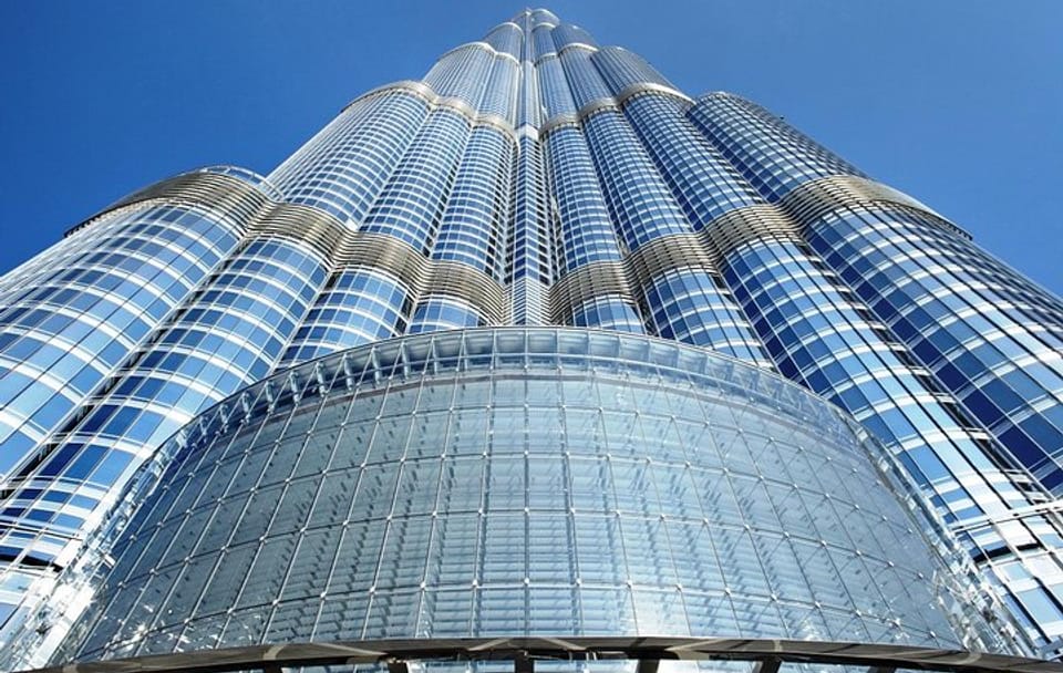 Burj Khalifa: At the Top entry with Fountain Boardwalk