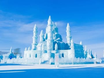 Harbin City Day Tour Songhua River Ropeway and Ice Swimming Show