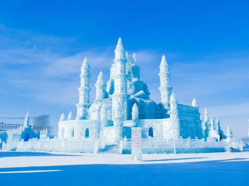 Harbin City Day Tour Songhua River Ropeway and Ice Swimming Show
