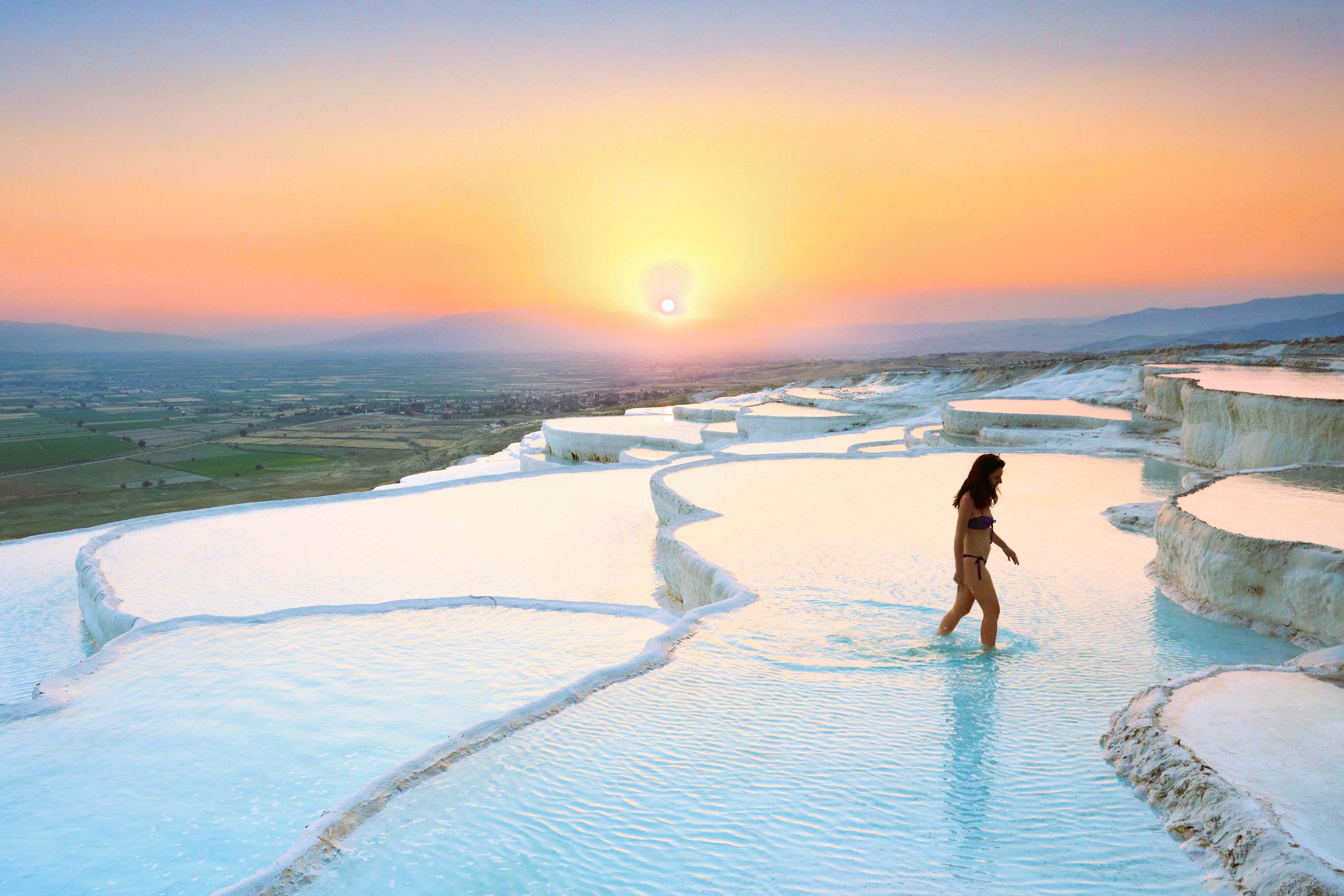 Los baños calientes de Pamukkale