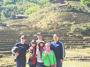 1 Day Trekking Tour through Rice Terraced Fields from Sapa Town