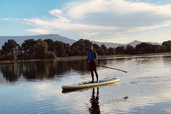 SUP Sun Experience — Abfahrt auf dem Rio Lima ab Ponte de Lima – image 8