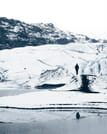 Feeling alone in the world while exploring Sólheimajökull glacial wonders