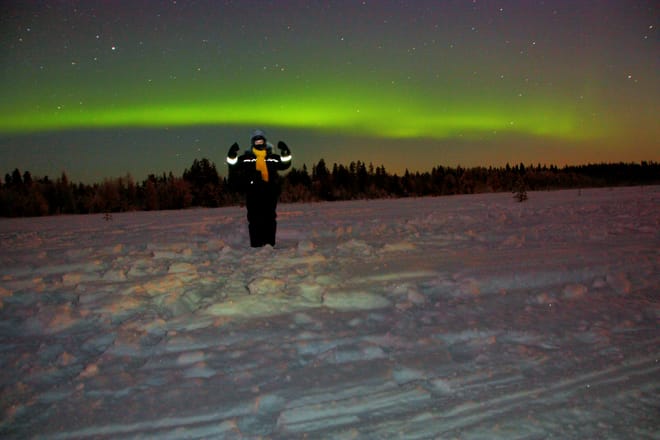 Northern Lights Sledge Ride by Snowmobile photo 5