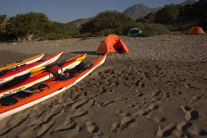 8-Day Sea Kayak and Camping Expedition in South Crete
