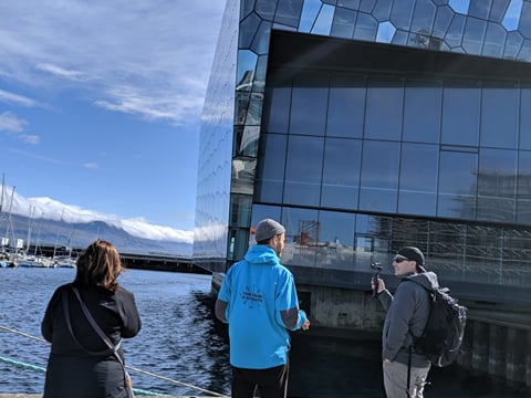 A Guide from Your Friend in Reykjavik showing the Harpa Concert Hall