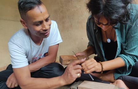 Wood Carving Workshop in Thamel, Kathmandu