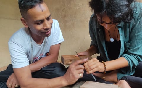 Wood Carving Workshop in Thamel, Kathmandu