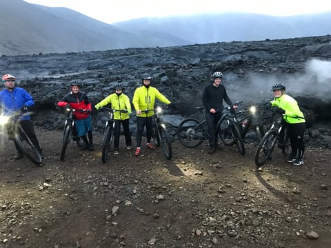Grindavík eruption site E-Mountain bike tour