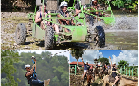 Adventure Tour in Anamuya: Horseback Riding, Ziplining, Dune Buggies