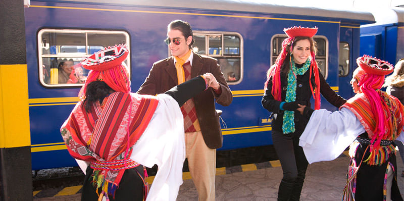 Réception du train Hiram Bingham