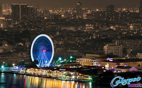 Bangkok: Calypso Cabaret & Sunset Dinner Cruise optional Transfer