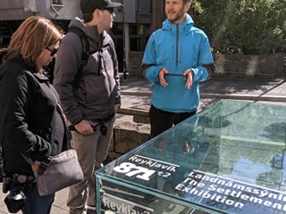 A Guide from Your Friend in Reykjavik explaining a exhibition piece.