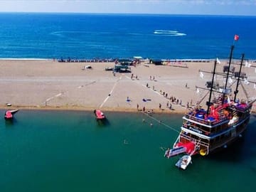 Manavgat River Boat Trip with Waterfall and Bazaar Visit