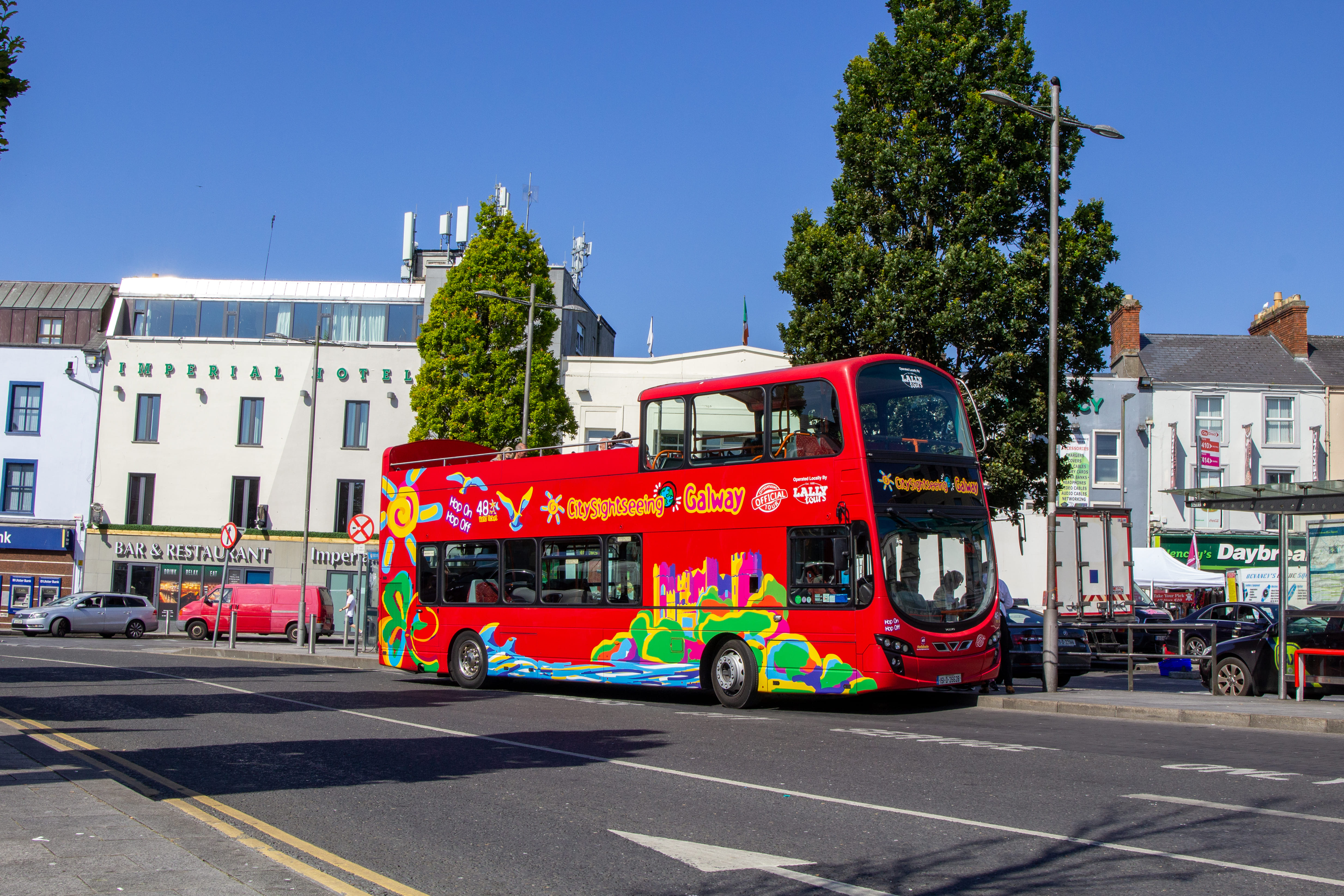Hop-on-Hop-off sightseeing tour of Galway City. Galway. 24 hour ticket. Guided