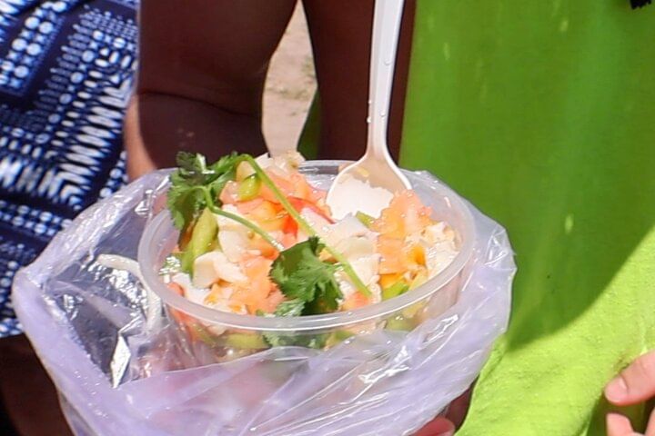 Conch Salad & Kalik Local Beer on the Beach Tour Explore Caves