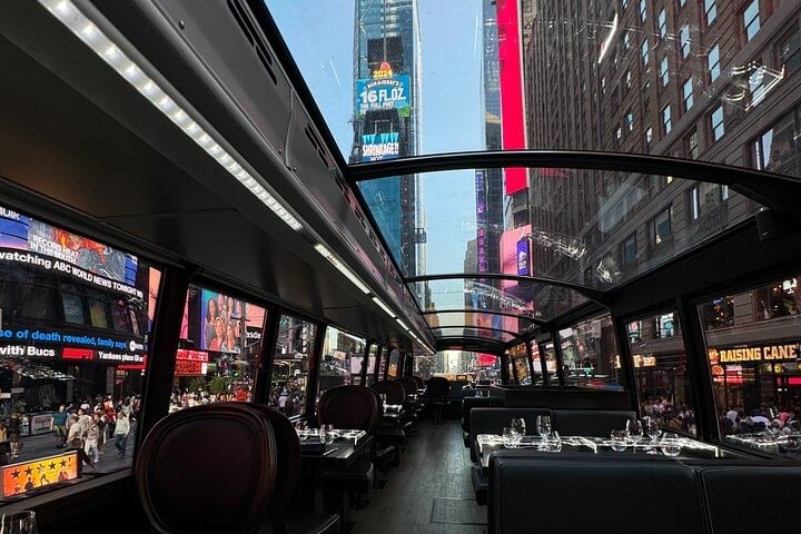 NYC Bustronome Gourmet Sightseeing Lunch Panoramic Bus