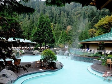 family pool in Harrison hot spring