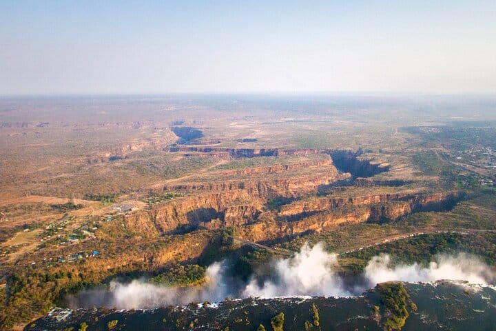 15 minutes scenic helicopter flight above Victoria Falls-Zimbabwe