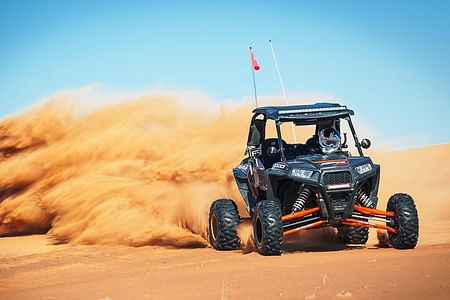 Private Dune Buggy Adventure with Sandboarding & Refreshments in Dubai