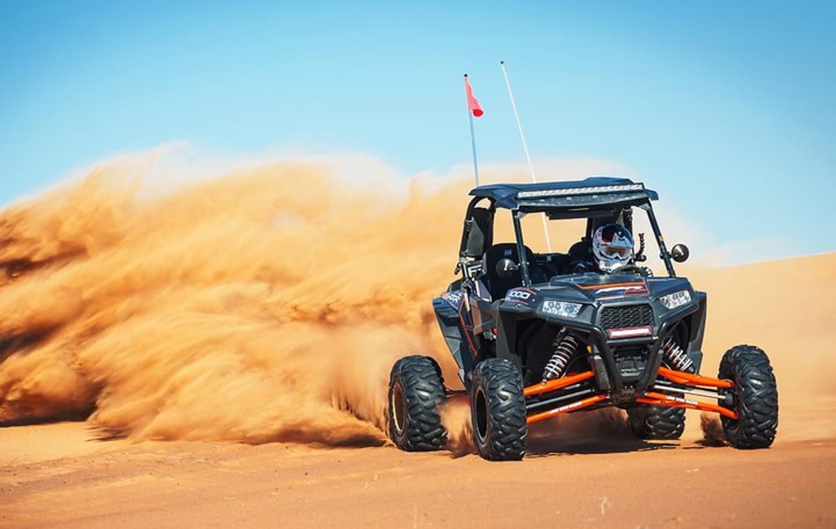 Private Dune Buggy Adventure with Sand boarding and Refreshments from Dubai