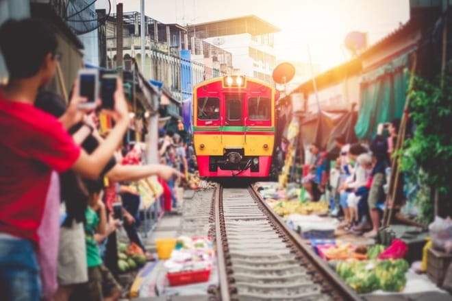 Amphawa Floating & Maeklong Railway Market - Private Tour from Hua Hin