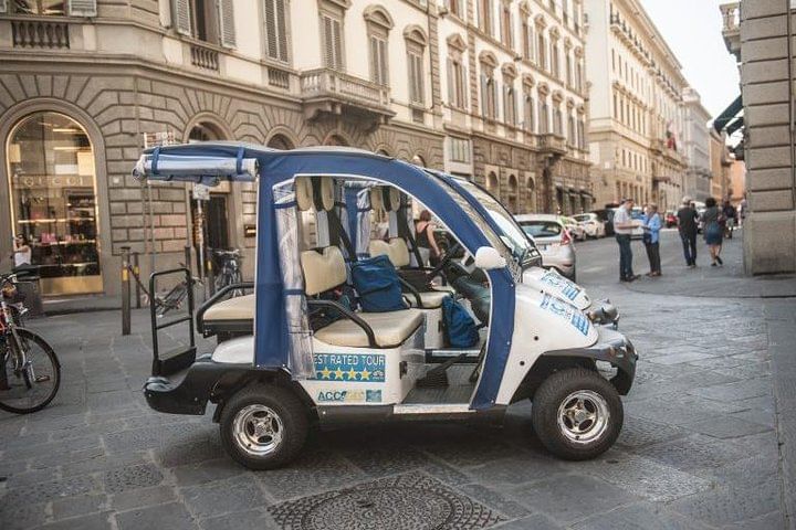 Electric Golf Cart in the Florence city centre 