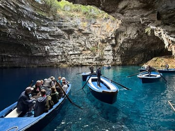 Inside Melissani Lake