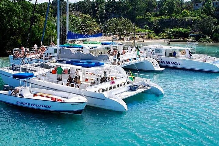 Sunset Catamaran cruise, Snorkeling and Rick’s Cafe from Mobay