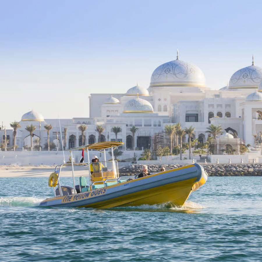 Abu Dhabi: Your Yellow Boat Coastline Tour