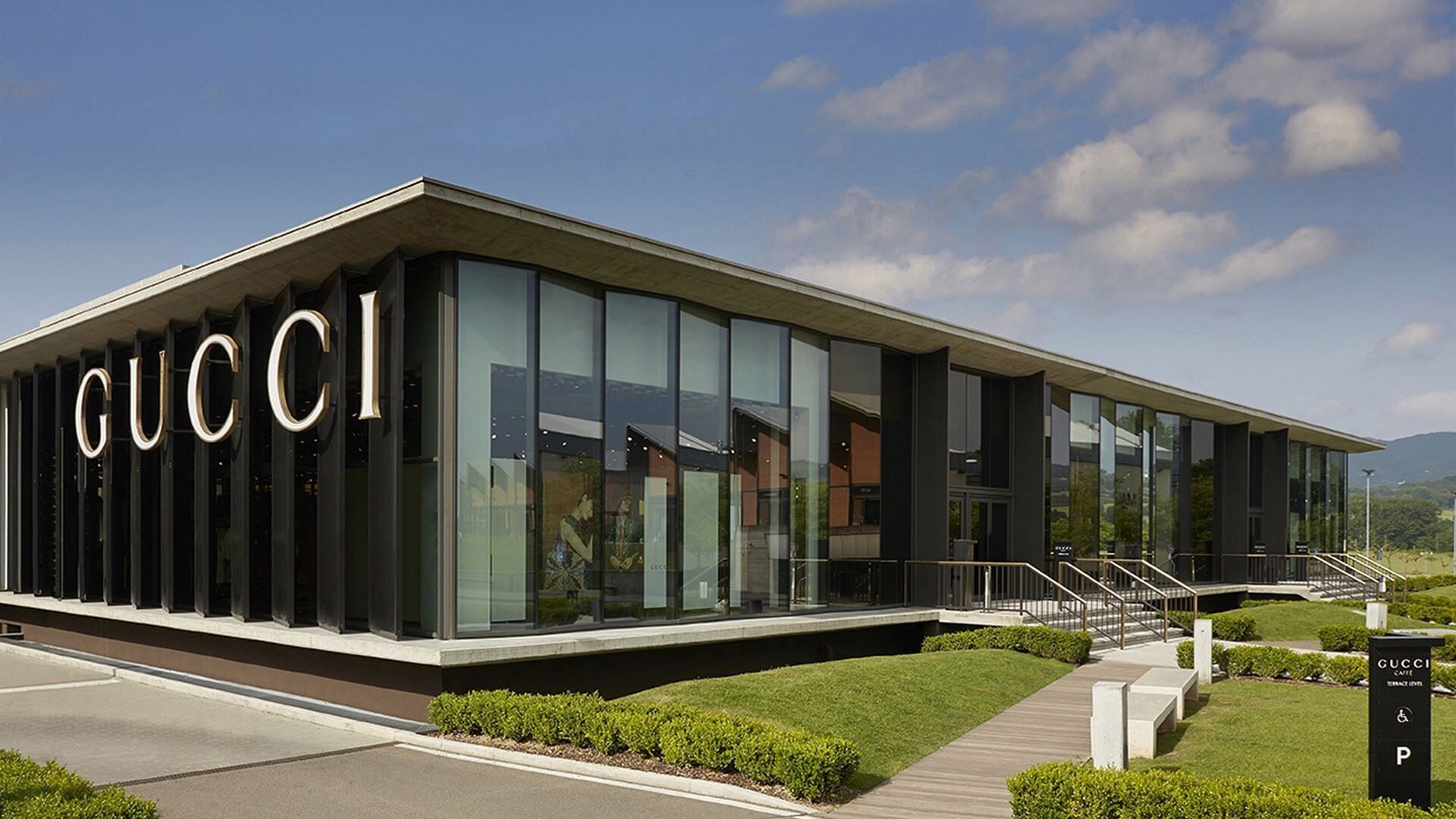 Close-up of Gucci's Store 