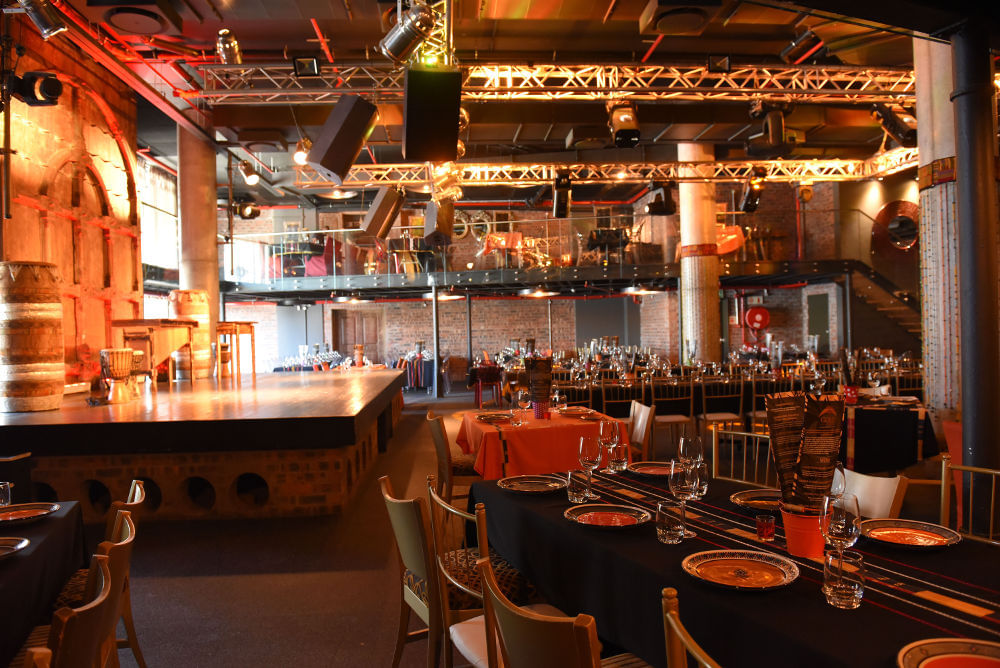 A vibrant location with ample space at Gold Restaurant in Cape Town. 