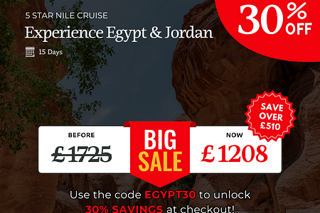 Egypt & Jordan: Nile Cruise, Petra & Red Sea Adventure with 5-Star Cruise